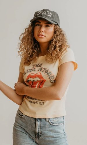 Rolling Stones 1975 Baby Tee