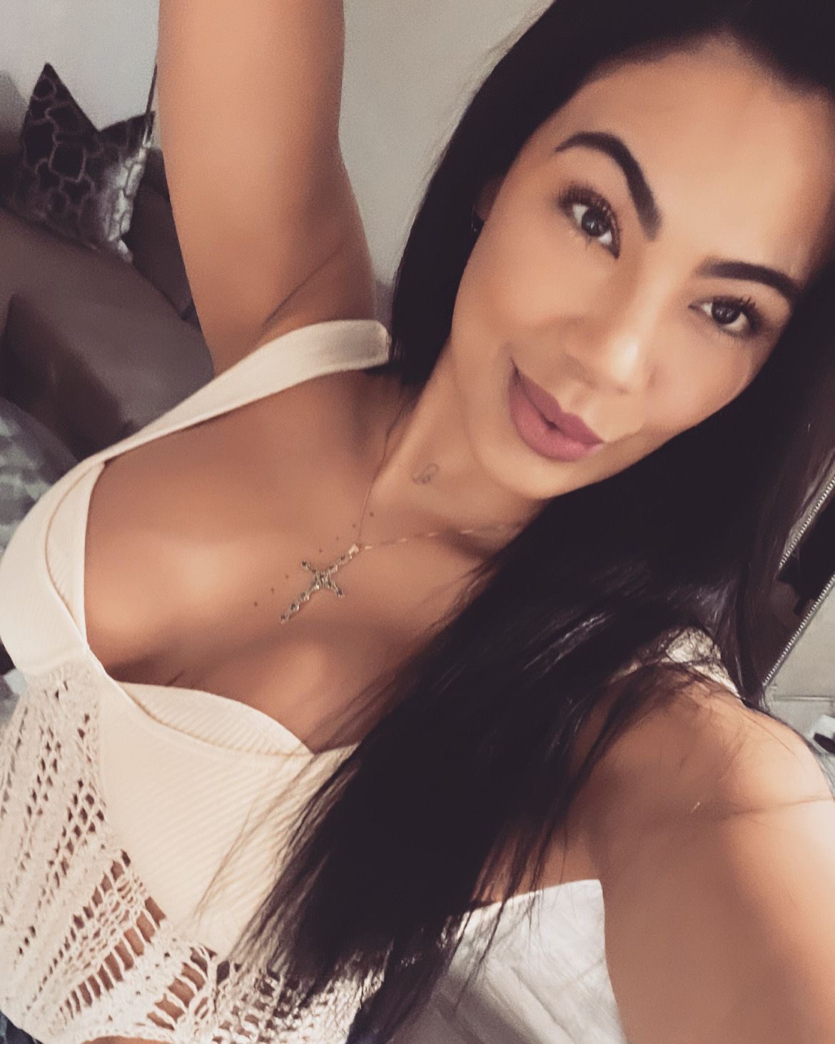 Luna Crochet Corset Top – Cream