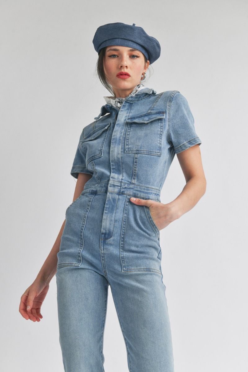 Vintage Vibes Denim Jumpsuit
