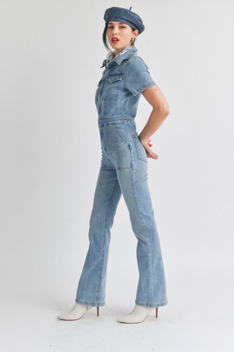 Vintage Vibes Denim Jumpsuit - Image 3