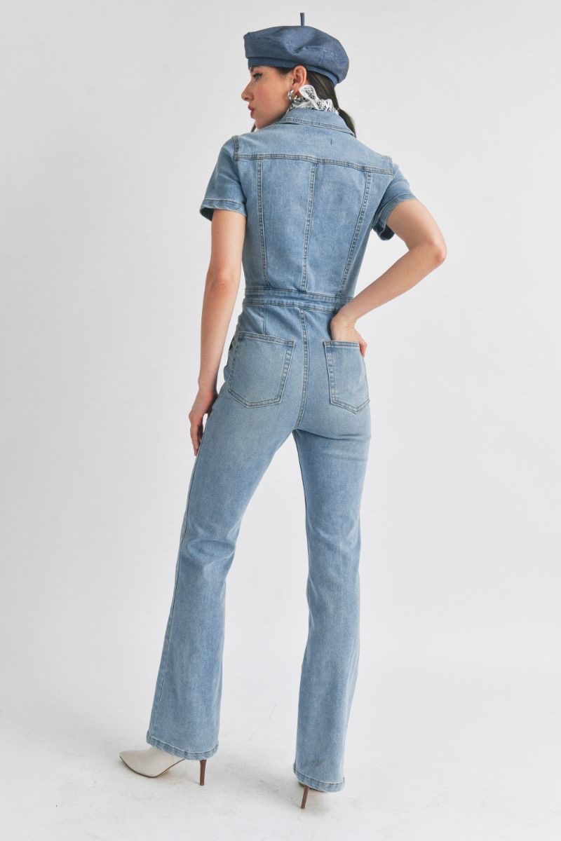 Vintage Vibes Denim Jumpsuit - Image 4
