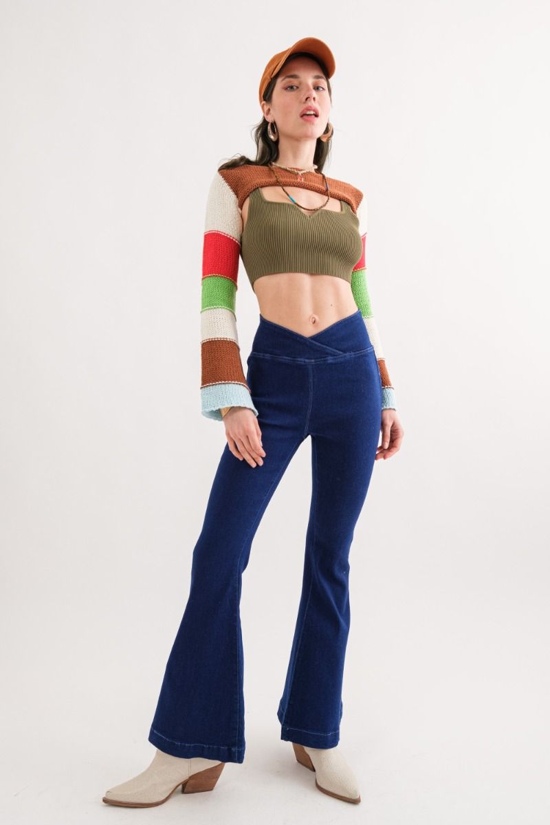 Sunset Stripes Knit Sleeves