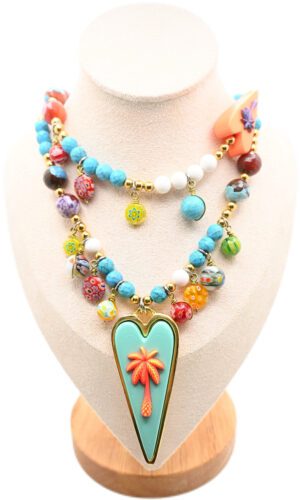 Tropical Heart Necklace - Only one in existence
