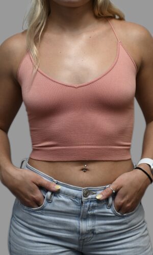 The Essential Ribbed Cami – Salmon