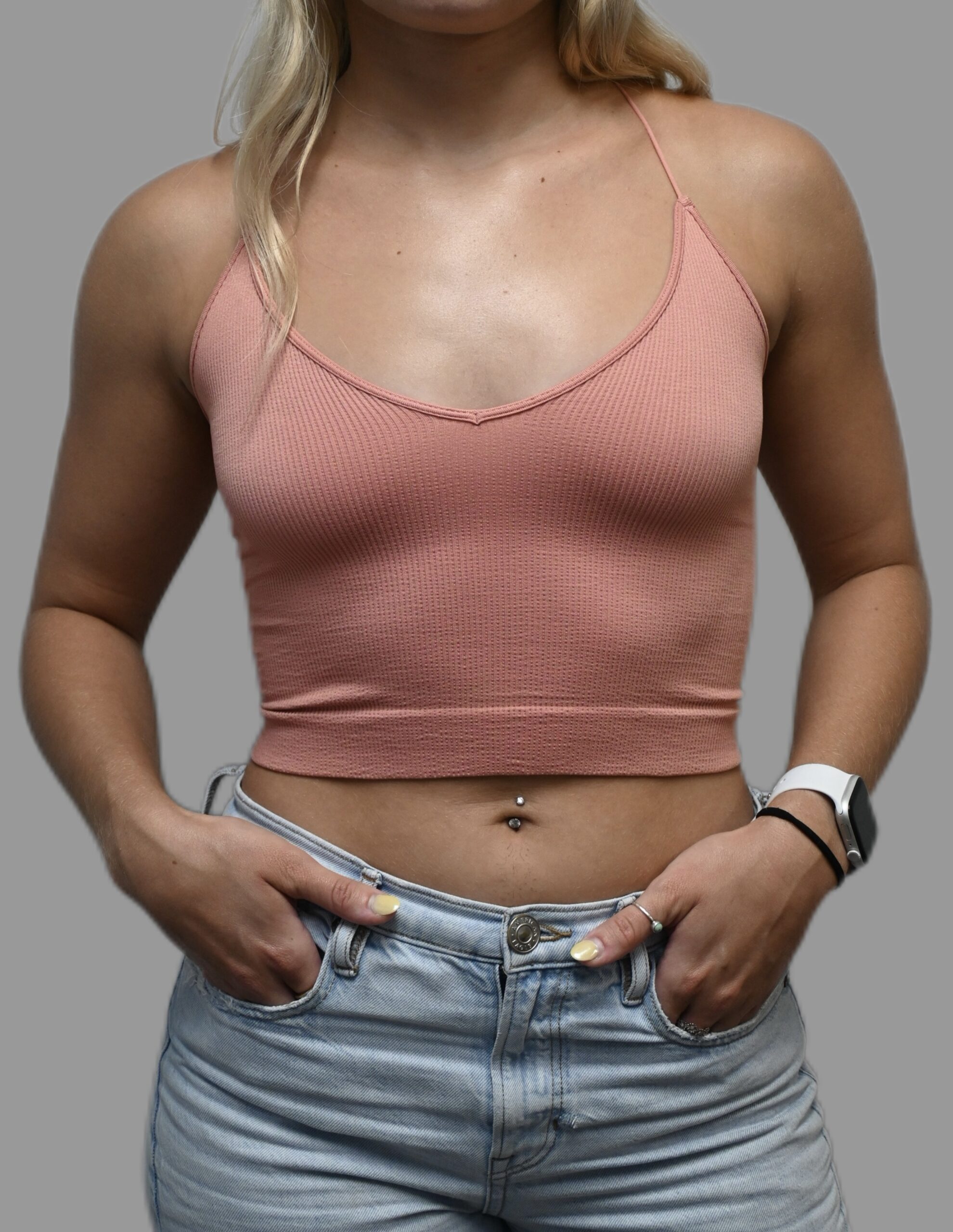 The Essential Ribbed Cami – Salmon
